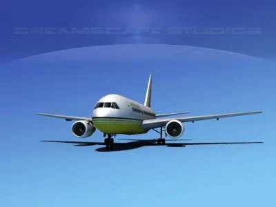 Boeing 767-200ER Royal Brunei 3D model