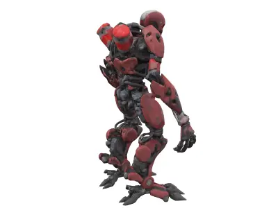 scifi undead robot cyborg ogre extremely detailed epic stance 3D model