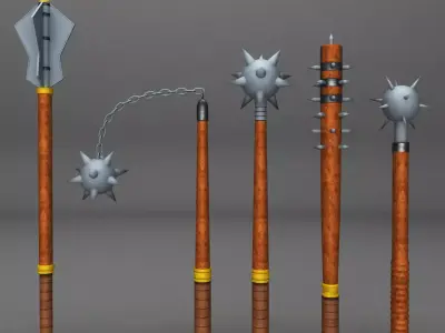 Medieval weapon pack 3D model buy