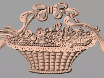 European furniture 3D relief models for CNC wood engraving E168 3D model