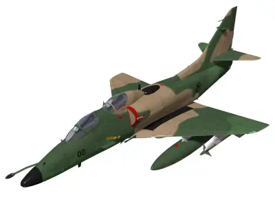 Douglas A-4SU Super Skyhawk two-seater 3D model