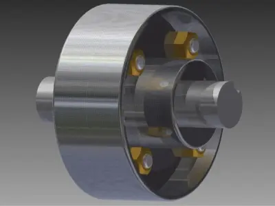 Protected Flange Coupling 3D model