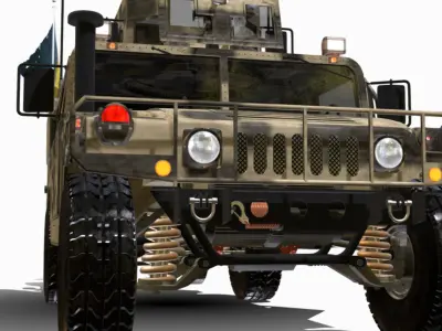 hamvee   Low-poly 3D model