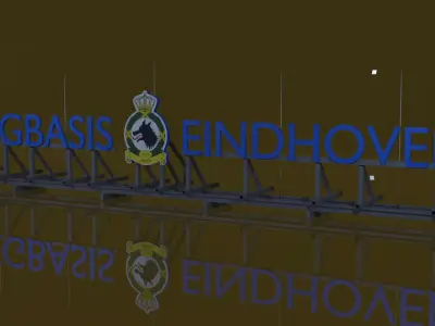 Military sign Eindhoven Low-poly 3D model