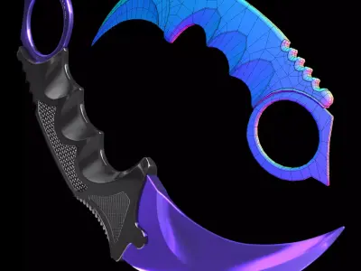 Karambit 3D Model bat knife 3D model