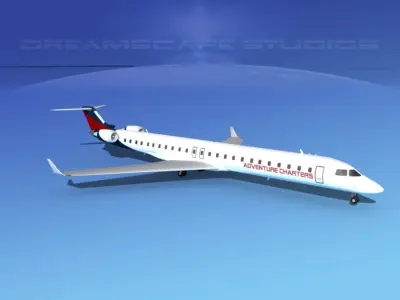 Bombardier CRJ1000 Adventure Charter 3D model