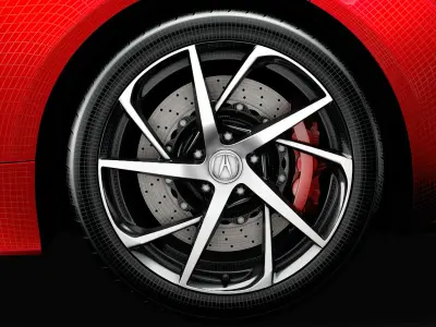 Acura NSX 2020 wheel 3D model