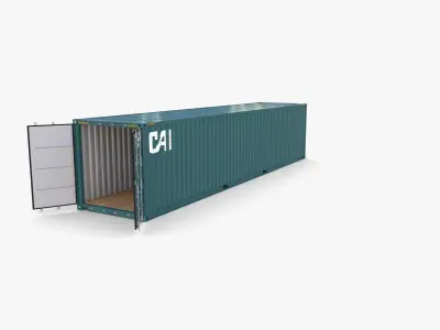40ft Shipping Container CAI v3 3D model