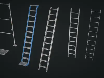 Construction Details Modular Low-poly 3D model