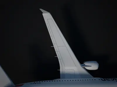 American  Airlines 737 Max-8 3D model