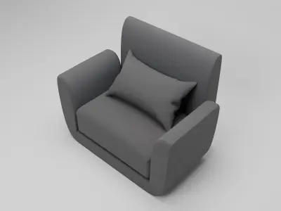 One place couch sofa Free 3D model