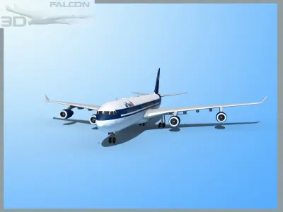 Falcon3D A340-600 Air Transat 3D model