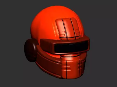 helmet high poly sculpt 3d printable ver 7 3D model 3D model 215