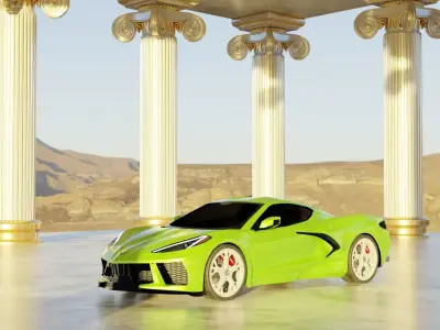 Ancient temple 3D model 3D model