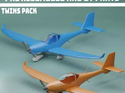 Aquila A-211 Twins Pack V3 3D print model