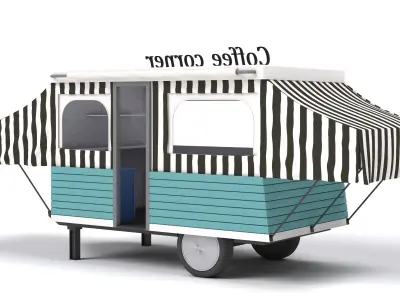 caravan coffee corner 3D model