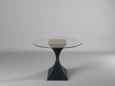 Dining table 3d model Free 3D model