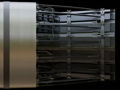 F-15 Engine Nozzle 3D model
