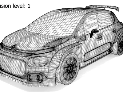 Citroen C3 Rally2 Citroen Racing 3D model