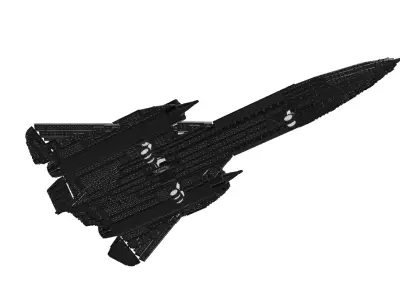 MocBricks3D - Lockheed SR-71 Blackbird 3D print model