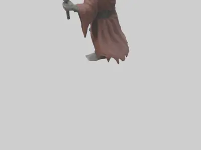 Crazed cultist model 3D model