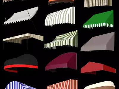 Canopy for cafe 3D model