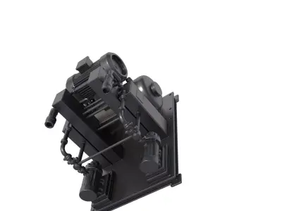 Industrial Sci Fi Engine - science fiction Engine - engine 3D print model get