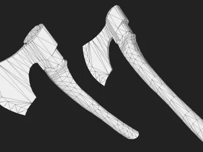 Baltic Broad Axes Low-poly 3D model