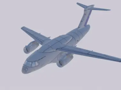 Embraer C-390 Millennium Chile Low-poly 3D model