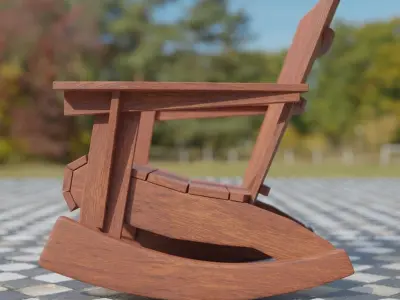 Adirondack Rocker 3D model