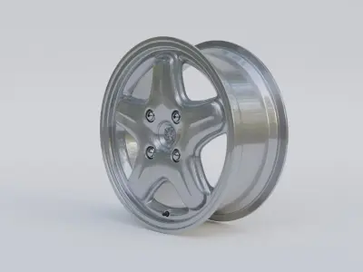Peugeot 106 XSi Alloy Wheels Rims 3D model