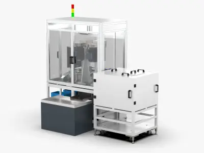 Fully Automatic Drilling and Tapping Machine 3D model