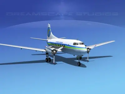 Martin 404 Air Florida Commuter 3D model
