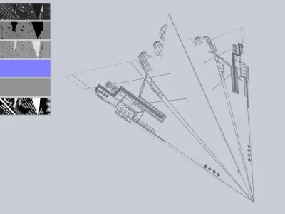 Alien ship Low-poly 3D model