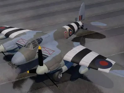 DeHavilland Mosquito Mk-18 3D model