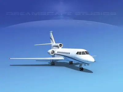 Dassault Falcon 900 V13 3D model