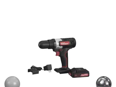 Hyper Tough 20-VOLT MAX LITHIUM-ION CORDLESS DRILL 3D model