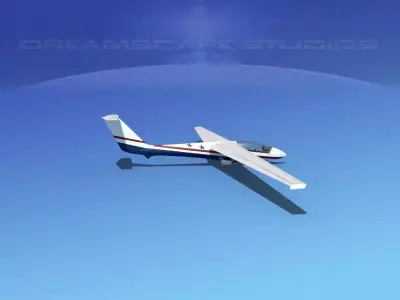 SZD-36 Cobra Glider V11 3D model