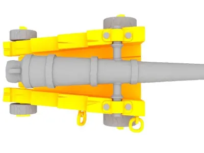 12 Pound Cannon 3D model