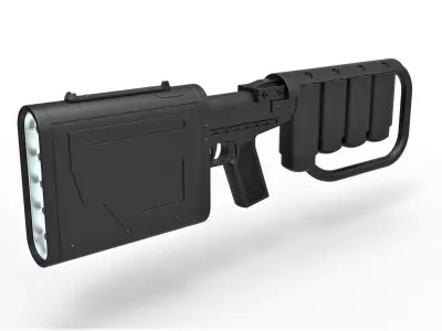 EMP rifle from the movie Dark Knight rises 3D model