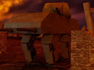 Robot Tank Mouse 3D model