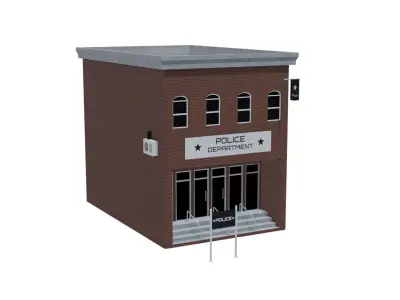Police Department - Military Low-poly 3D model