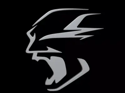 Dodge Charger Daytona logo 3D model