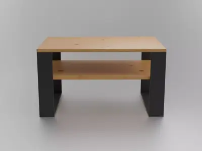 Coffee table Low-poly 3D model 18