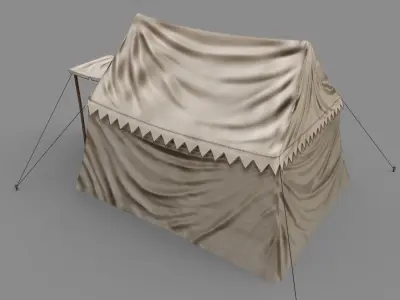 Big Tent Low-poly 3D model