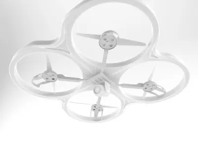 Drone Quadcopter Highpoly Ultra Realistic Low-poly 3D model