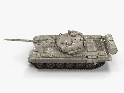 T-72 Main Battle Tank 3D model