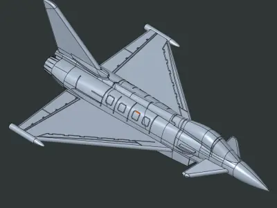 Eurofighter 2000 3D print model