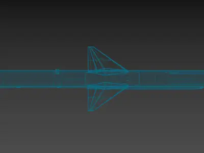 AIM-7 Sparrow 3D model