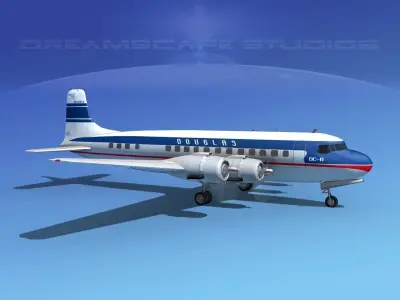 Douglas DC-6 Douglas 3D model